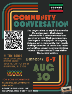 Poster for community conversation