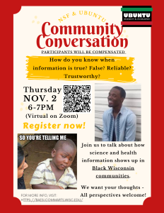 Poster for community conversation